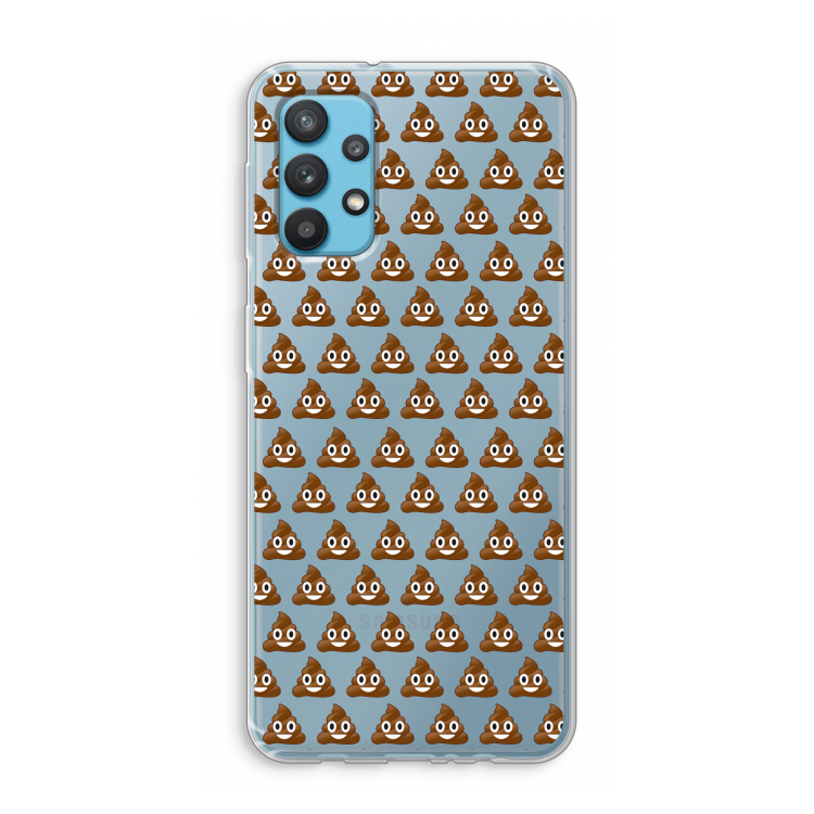 Poop emoji: Samsung Galaxy A32 4G Transparant Hoesje