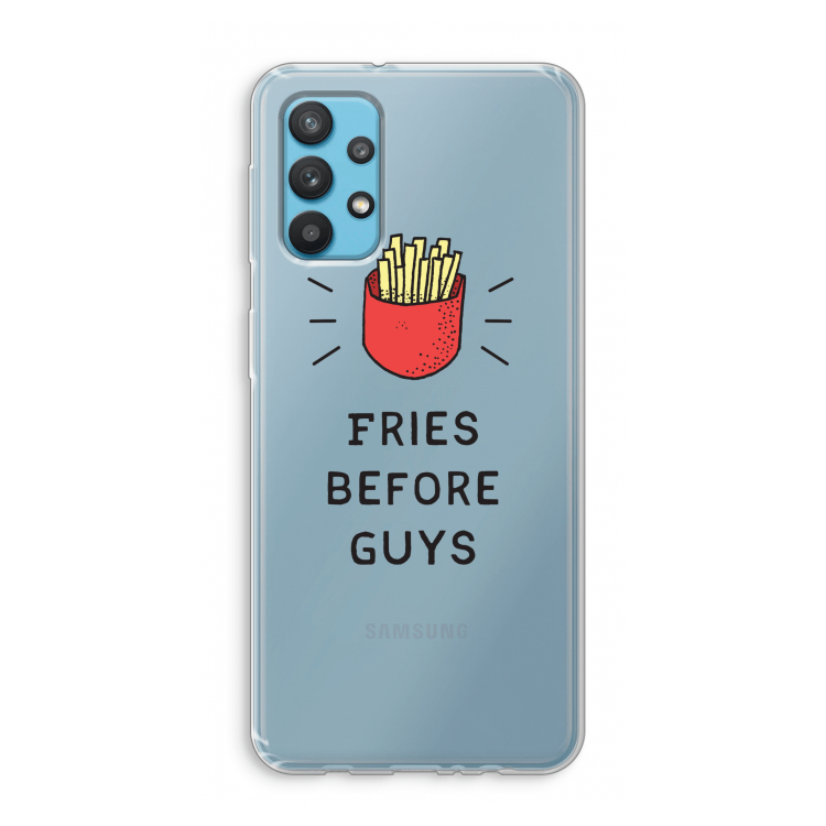 Fries before guys: Samsung Galaxy A32 4G Transparant Hoesje
