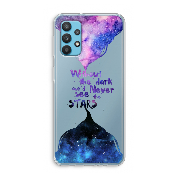Stars quote: Samsung Galaxy A32 4G Transparant Hoesje