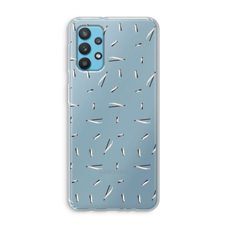 Hipster stripes: Samsung Galaxy A32 4G Transparant Hoesje