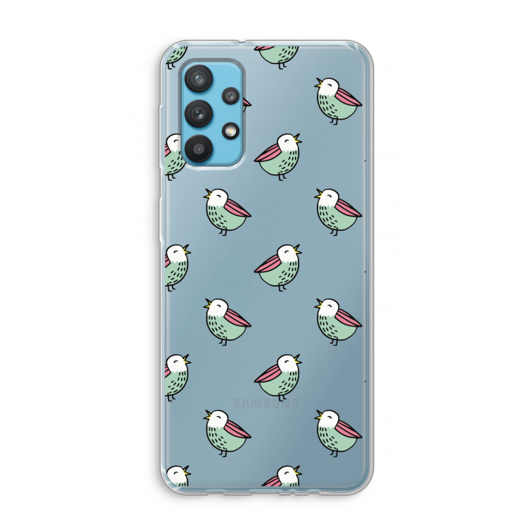 Vogeltjes: Samsung Galaxy A32 4G Transparant Hoesje