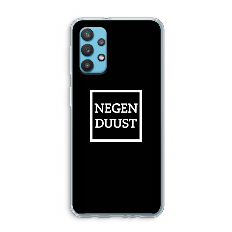 Negenduust black: Samsung Galaxy A32 4G Transparant Hoesje