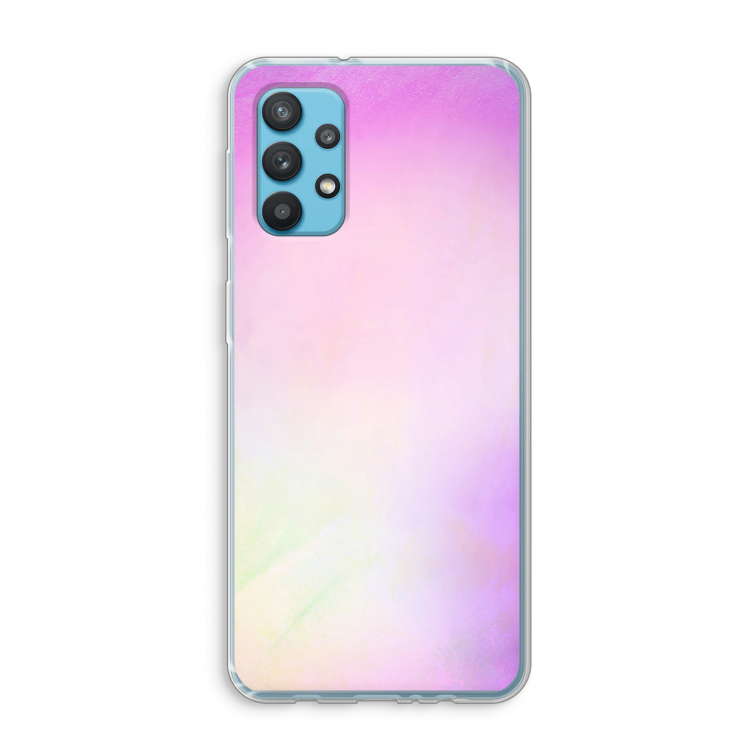 Flow mist pastel: Samsung Galaxy A32 4G Transparant Hoesje