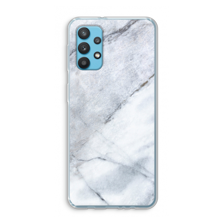 Witte marmer: Samsung Galaxy A32 4G Transparant Hoesje