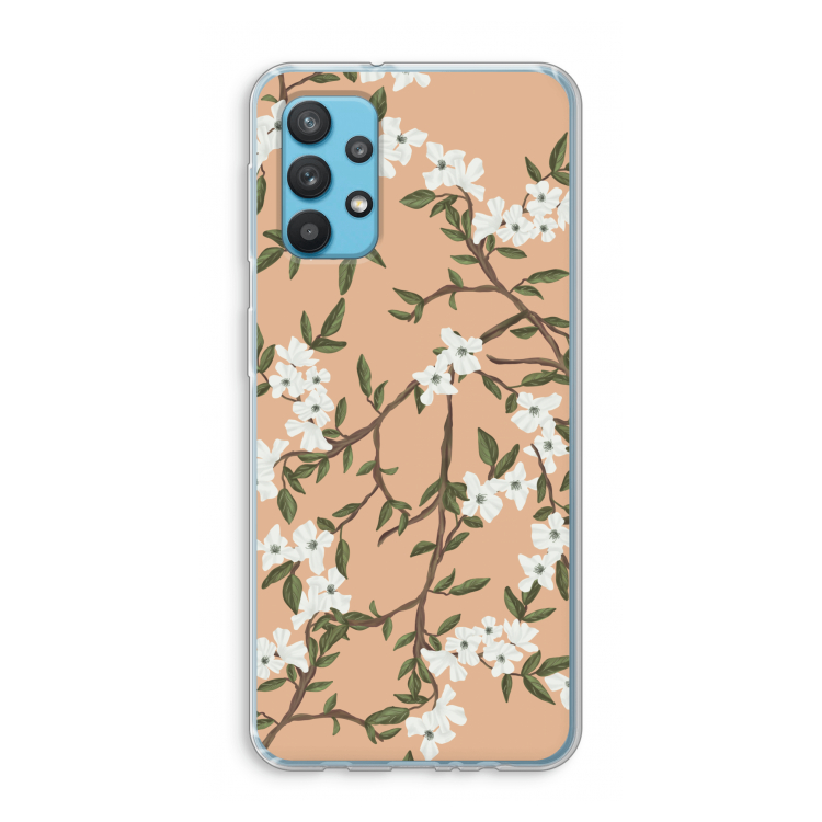 Blossoming spring: Samsung Galaxy A32 4G Transparant Hoesje