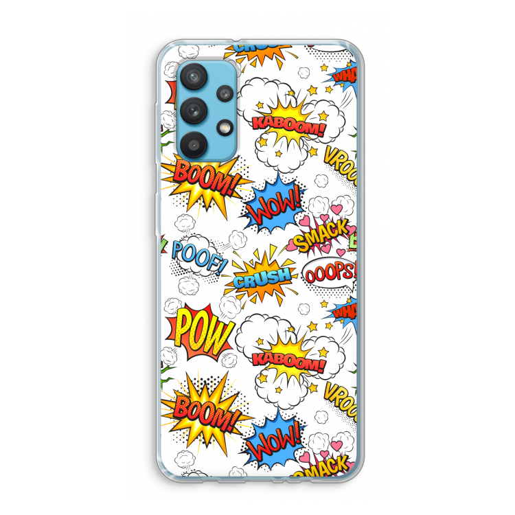 Pow Smack: Samsung Galaxy A32 4G Transparant Hoesje