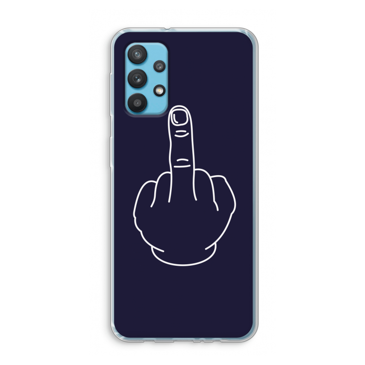 F**k U: Samsung Galaxy A32 4G Transparant Hoesje