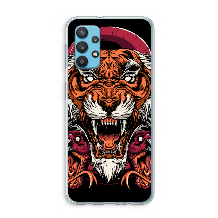 Tiger and Rattlesnakes: Samsung Galaxy A32 4G Transparant Hoesje