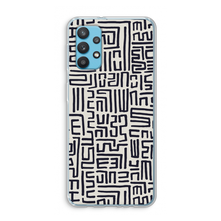 Moroccan Print: Samsung Galaxy A32 4G Transparant Hoesje