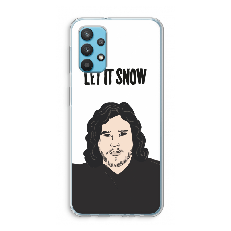 Let It Snow: Samsung Galaxy A32 4G Transparant Hoesje