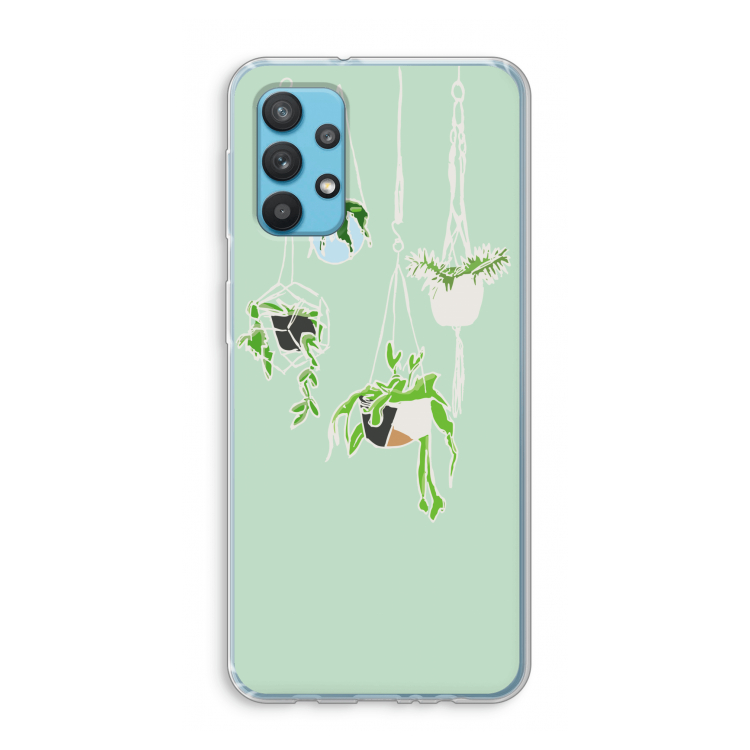 Hang In There: Samsung Galaxy A32 4G Transparant Hoesje