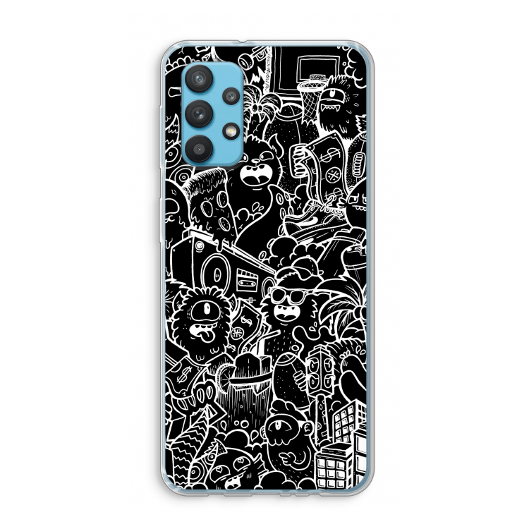 Vexx Black City : Samsung Galaxy A32 4G Transparant Hoesje