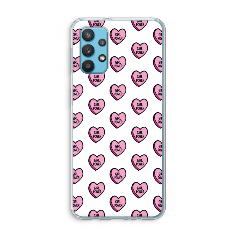 GIRL POWER: Samsung Galaxy A32 4G Transparant Hoesje