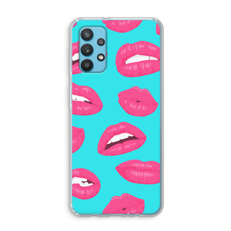 Bite my lip: Samsung Galaxy A32 4G Transparant Hoesje