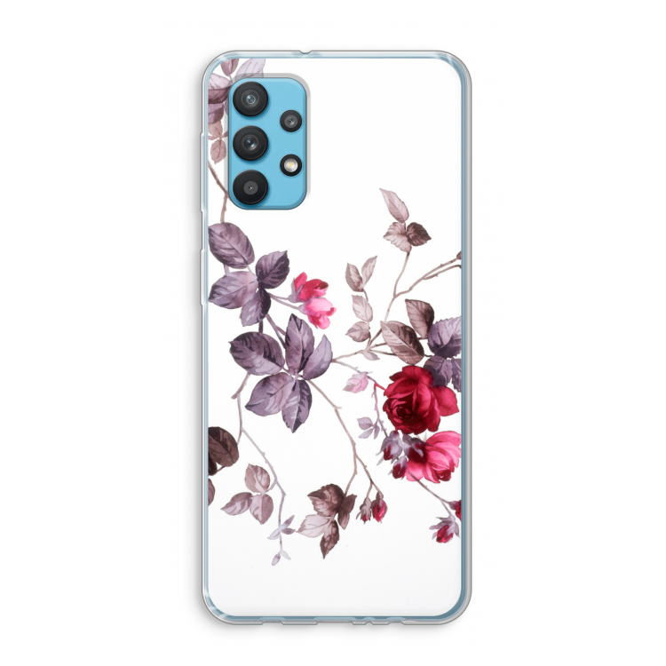 Mooie bloemen: Samsung Galaxy A32 4G Transparant Hoesje