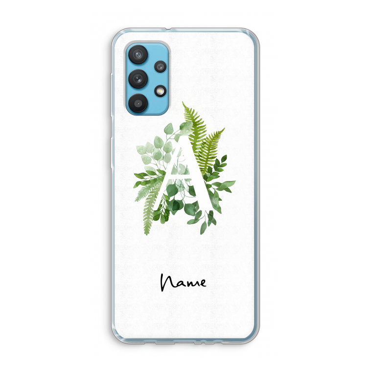 Green Brush: Samsung Galaxy A32 4G Transparant Hoesje