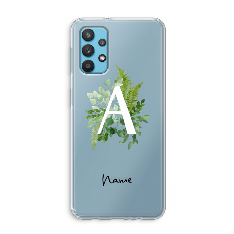 Green Brush: Samsung Galaxy A32 4G Transparant Hoesje