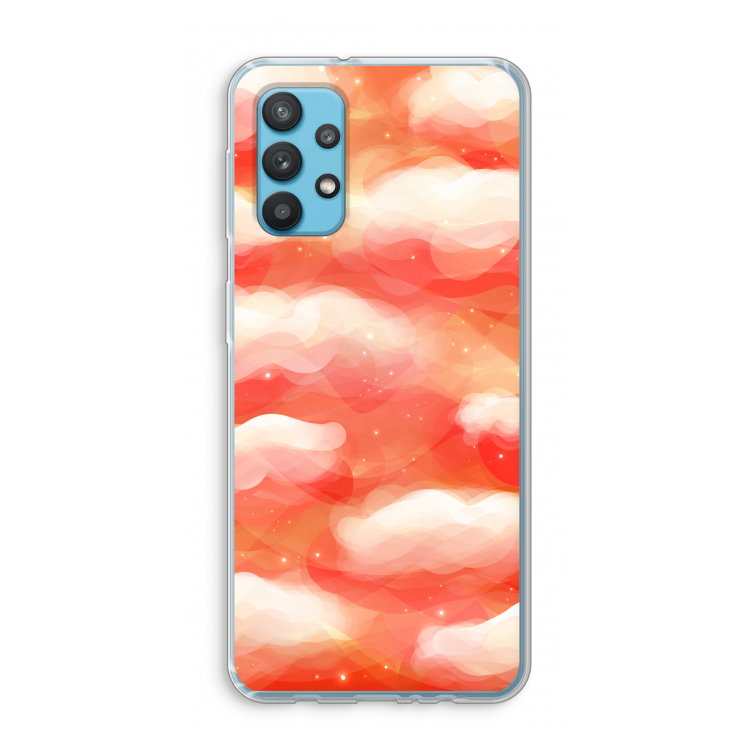 Lichte Wolken: Samsung Galaxy A32 4G Transparant Hoesje