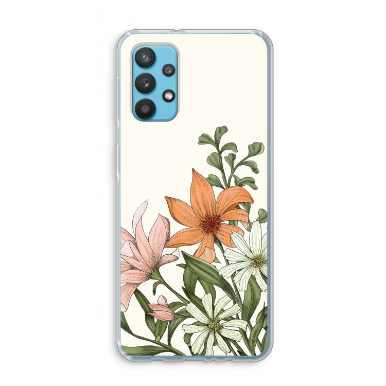 Floral bouquet: Samsung Galaxy A32 4G Transparant Hoesje