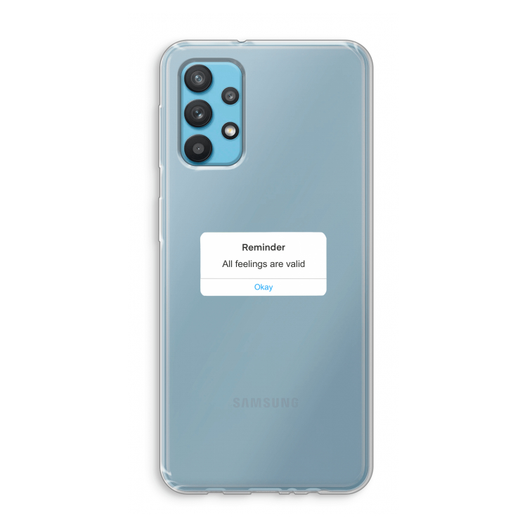 Reminder: Samsung Galaxy A32 4G Transparant Hoesje