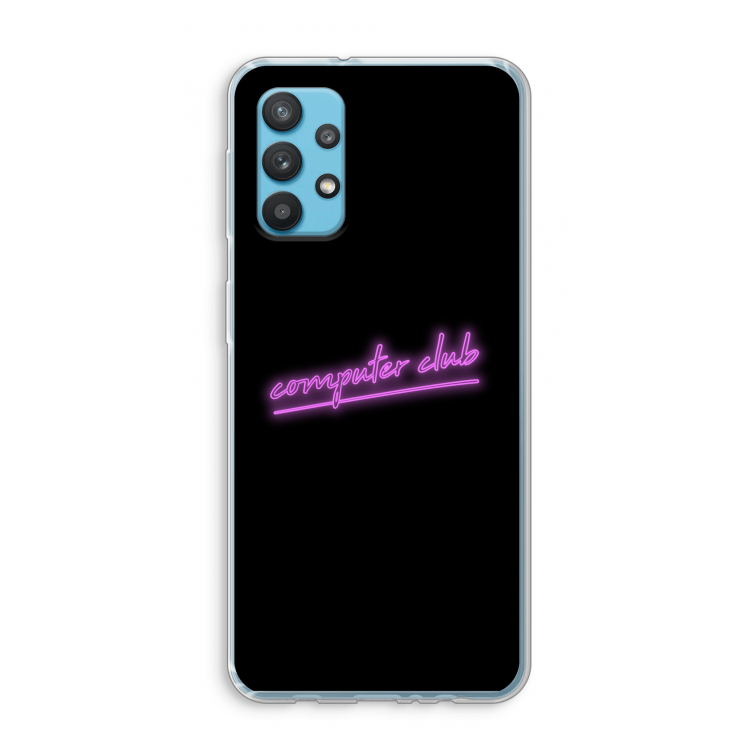 Vice Black: Samsung Galaxy A32 4G Transparant Hoesje