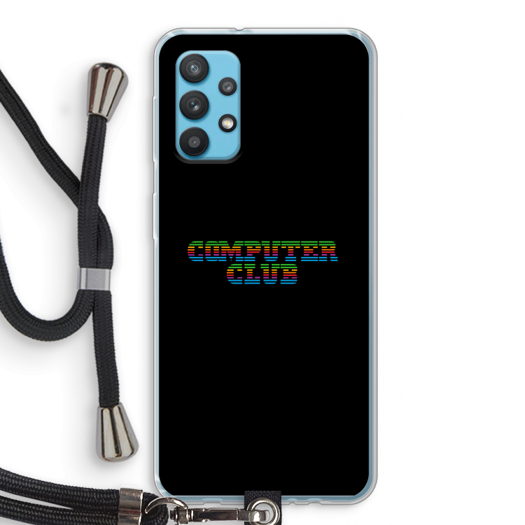 Retro: Samsung Galaxy A32 4G Transparant Hoesje met koord