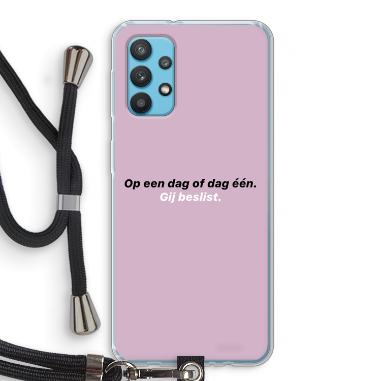 gij beslist: Samsung Galaxy A32 4G Transparant Hoesje met koord
