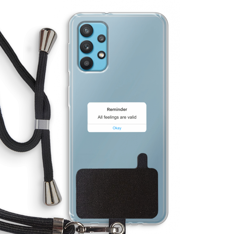 Reminder: Samsung Galaxy A32 4G Transparant Hoesje met koord