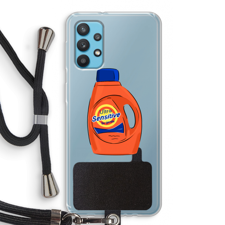 Ultra Sensitive: Samsung Galaxy A32 4G Transparant Hoesje met koord