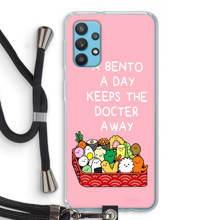 Bento a day: Samsung Galaxy A32 4G Transparant Hoesje met koord