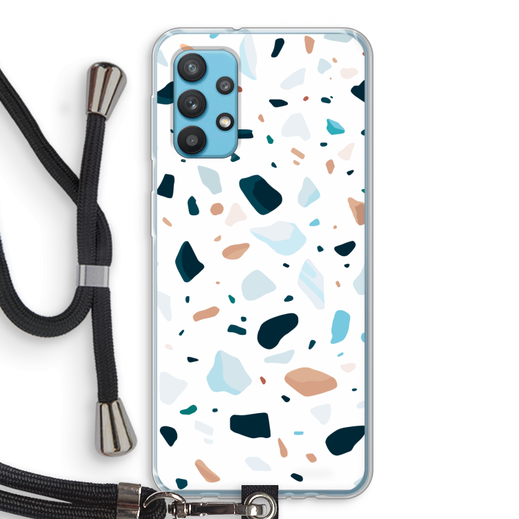 Terrazzo N°13: Samsung Galaxy A32 4G Transparant Hoesje met koord