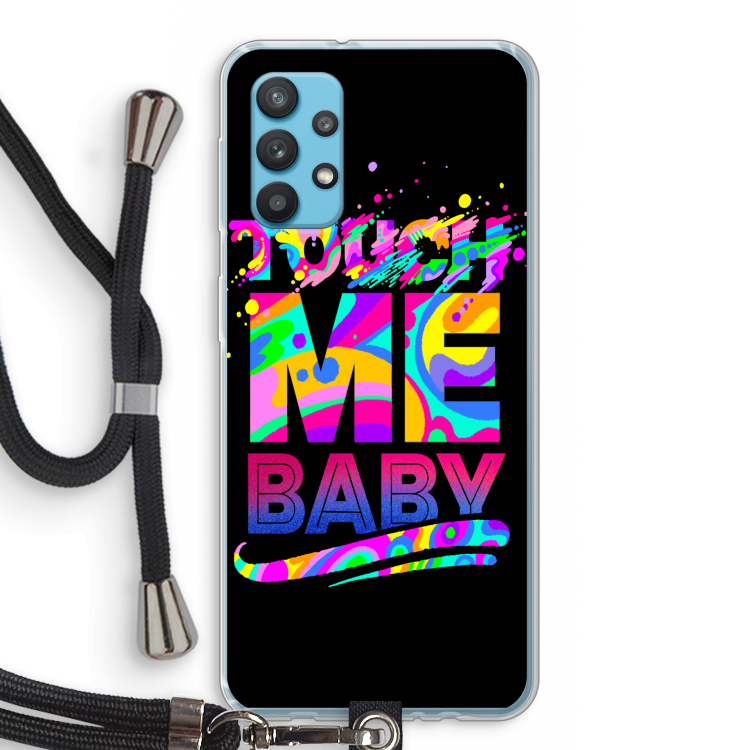 Touch Me: Samsung Galaxy A32 4G Transparant Hoesje met koord