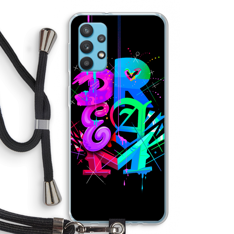 Dream: Samsung Galaxy A32 4G Transparant Hoesje met koord
