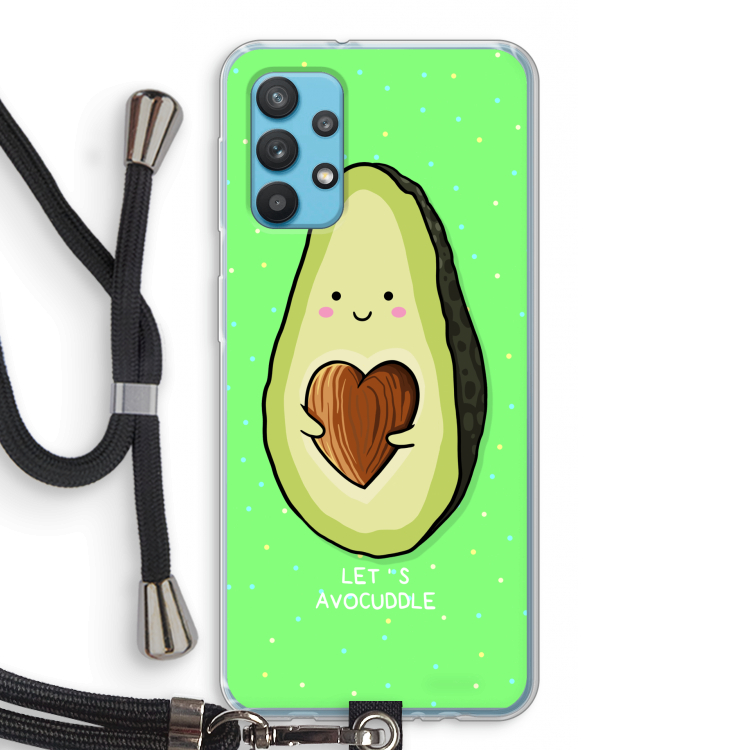 Avocuddle: Samsung Galaxy A32 4G Transparant Hoesje met koord