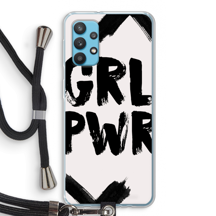 Girl Power #2: Samsung Galaxy A32 4G Transparant Hoesje met koord