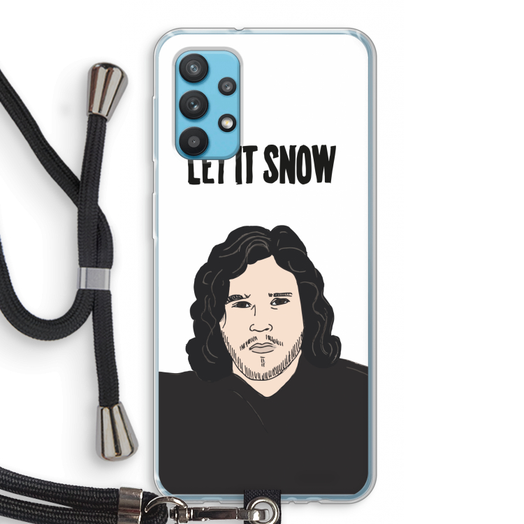 Let It Snow: Samsung Galaxy A32 4G Transparant Hoesje met koord