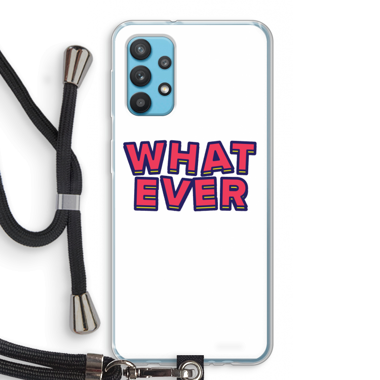 Whatever: Samsung Galaxy A32 4G Transparant Hoesje met koord
