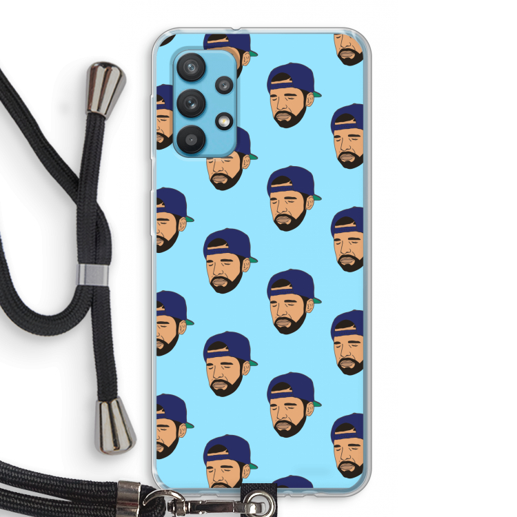 Drake Away: Samsung Galaxy A32 4G Transparant Hoesje met koord