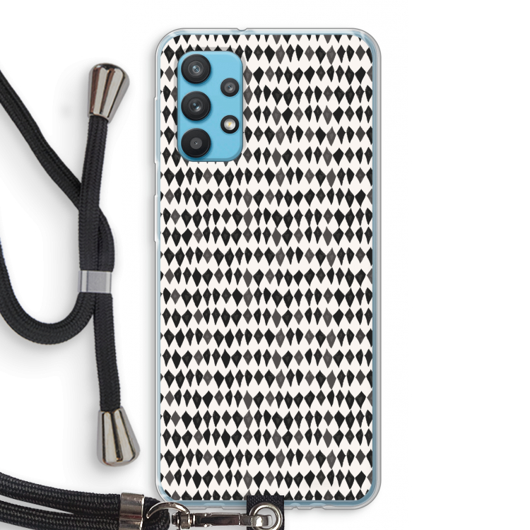 Crazy shapes: Samsung Galaxy A32 4G Transparant Hoesje met koord