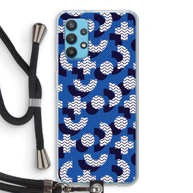 8-bit N°5: Samsung Galaxy A32 4G Transparant Hoesje met koord