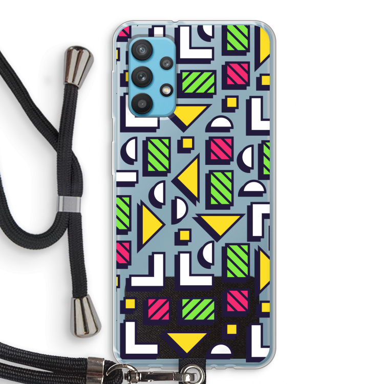 8-bit N°4: Samsung Galaxy A32 4G Transparant Hoesje met koord