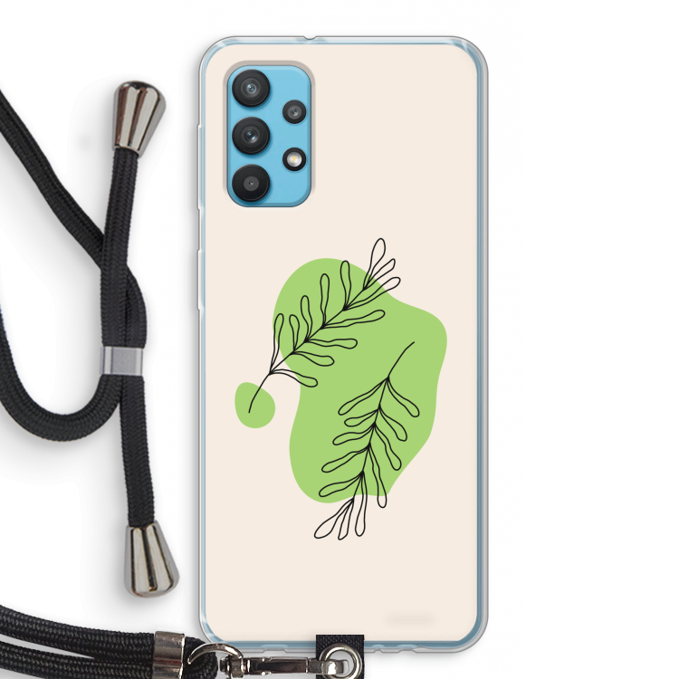 Beleaf in you: Samsung Galaxy A32 4G Transparant Hoesje met koord