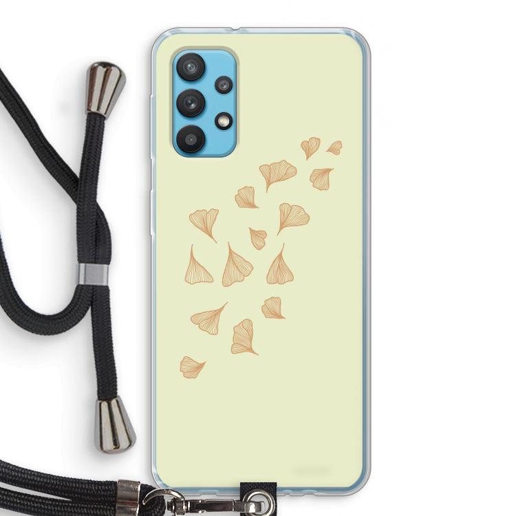 Falling Leaves: Samsung Galaxy A32 4G Transparant Hoesje met koord
