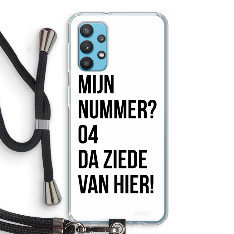 Da ziede van hier: Samsung Galaxy A32 4G Transparant Hoesje met koord