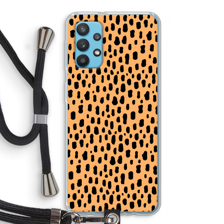 Panter: Samsung Galaxy A32 4G Transparant Hoesje met koord
