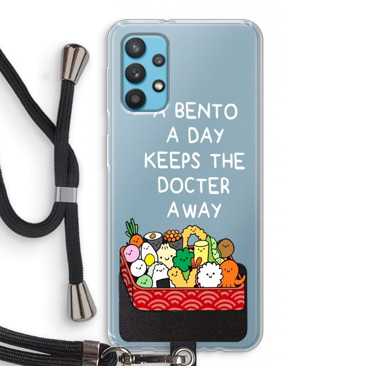 Bento a day: Samsung Galaxy A32 4G Transparant Hoesje met koord