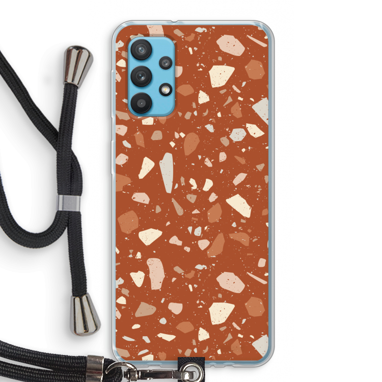 Terrazzo N°22: Samsung Galaxy A32 4G Transparant Hoesje met koord