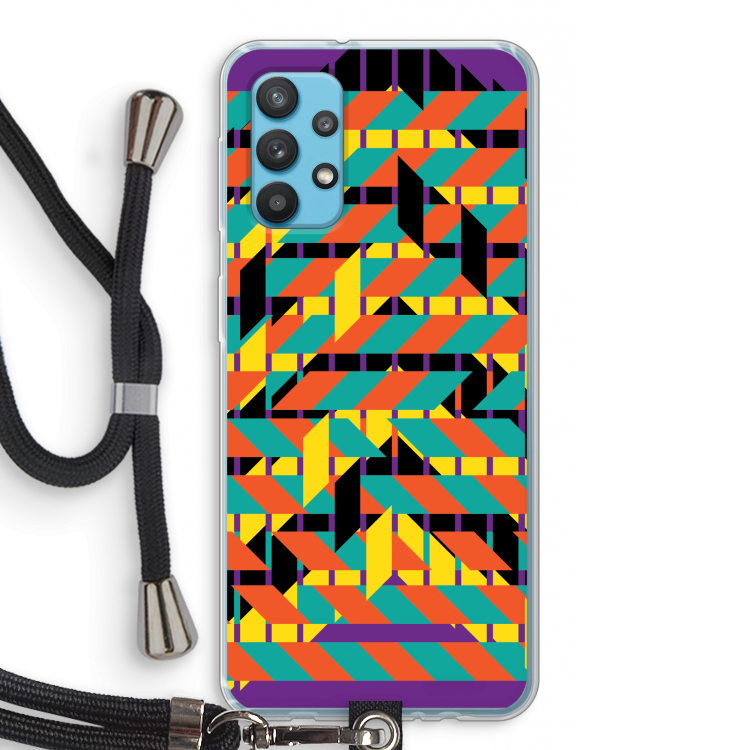 Skew Bee 2: Samsung Galaxy A32 4G Transparant Hoesje met koord