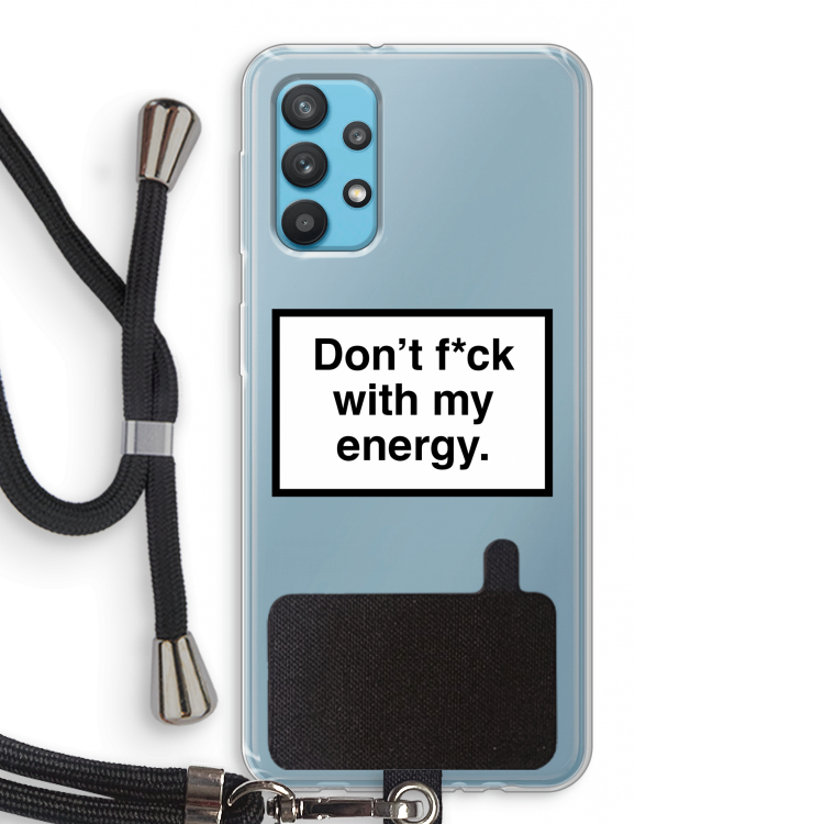 My energy: Samsung Galaxy A32 4G Transparant Hoesje met koord