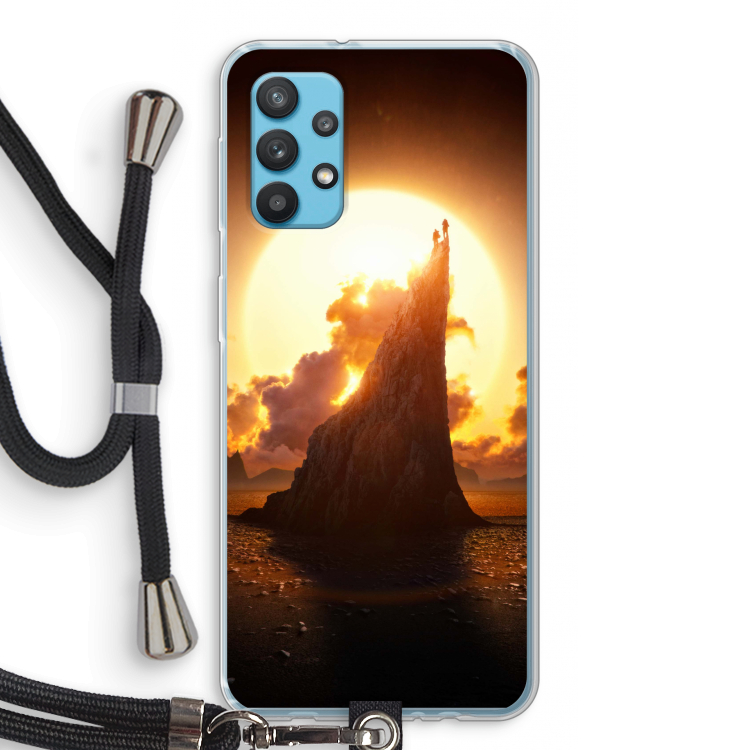 Children of the Sun: Samsung Galaxy A32 4G Transparant Hoesje met koord